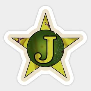 Super J (Rough) Sticker